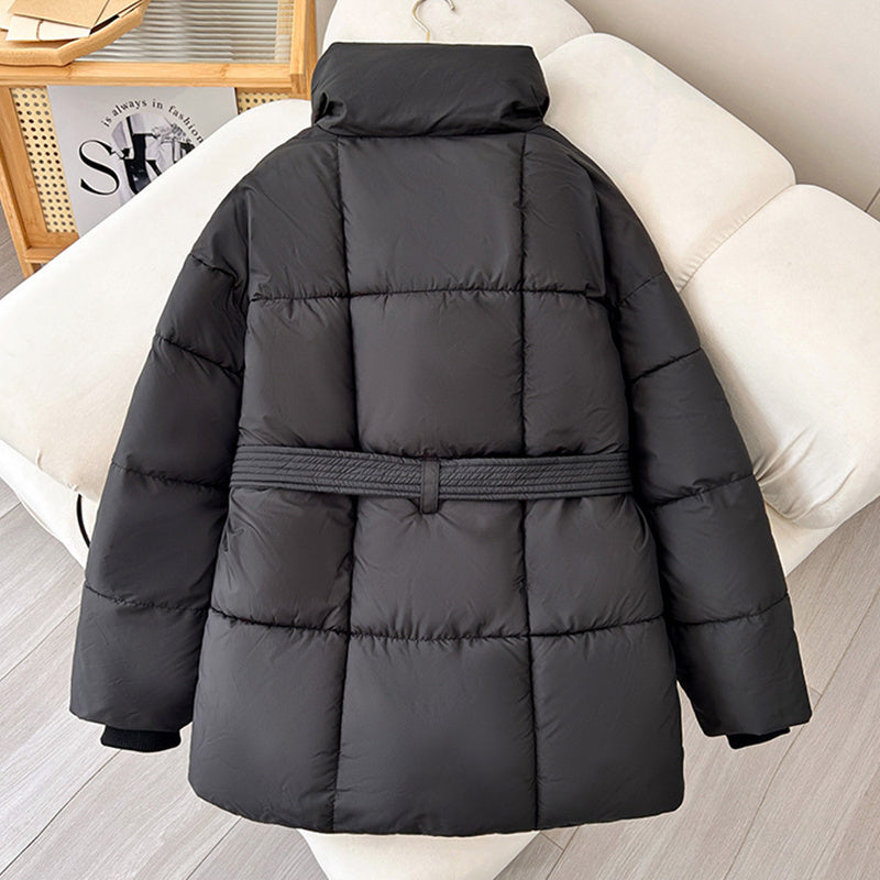 Warm Laper Plaid Coat