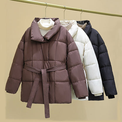 Warm Laper Plaid Coat