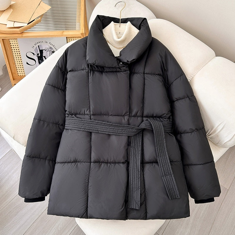 Warm Laper Plaid Coat